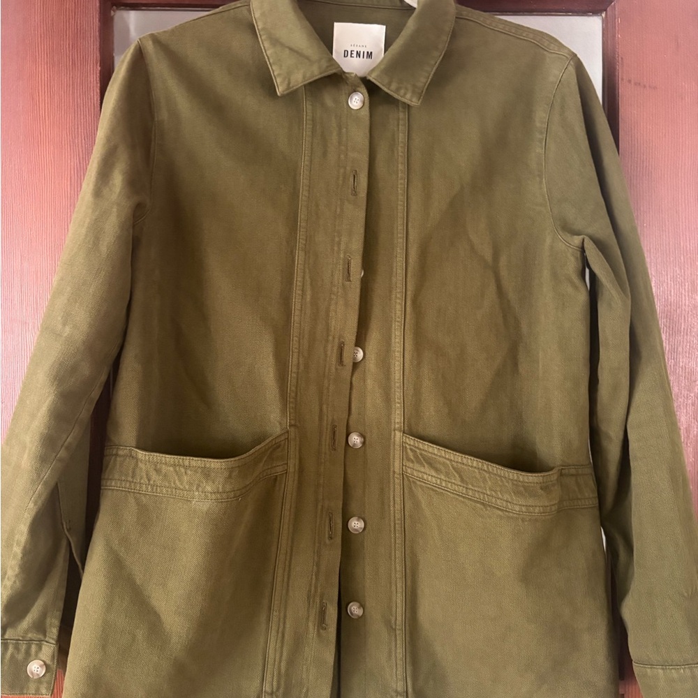Sezane Olive Utility Jacket- NWOT - Picture 5 of 5
